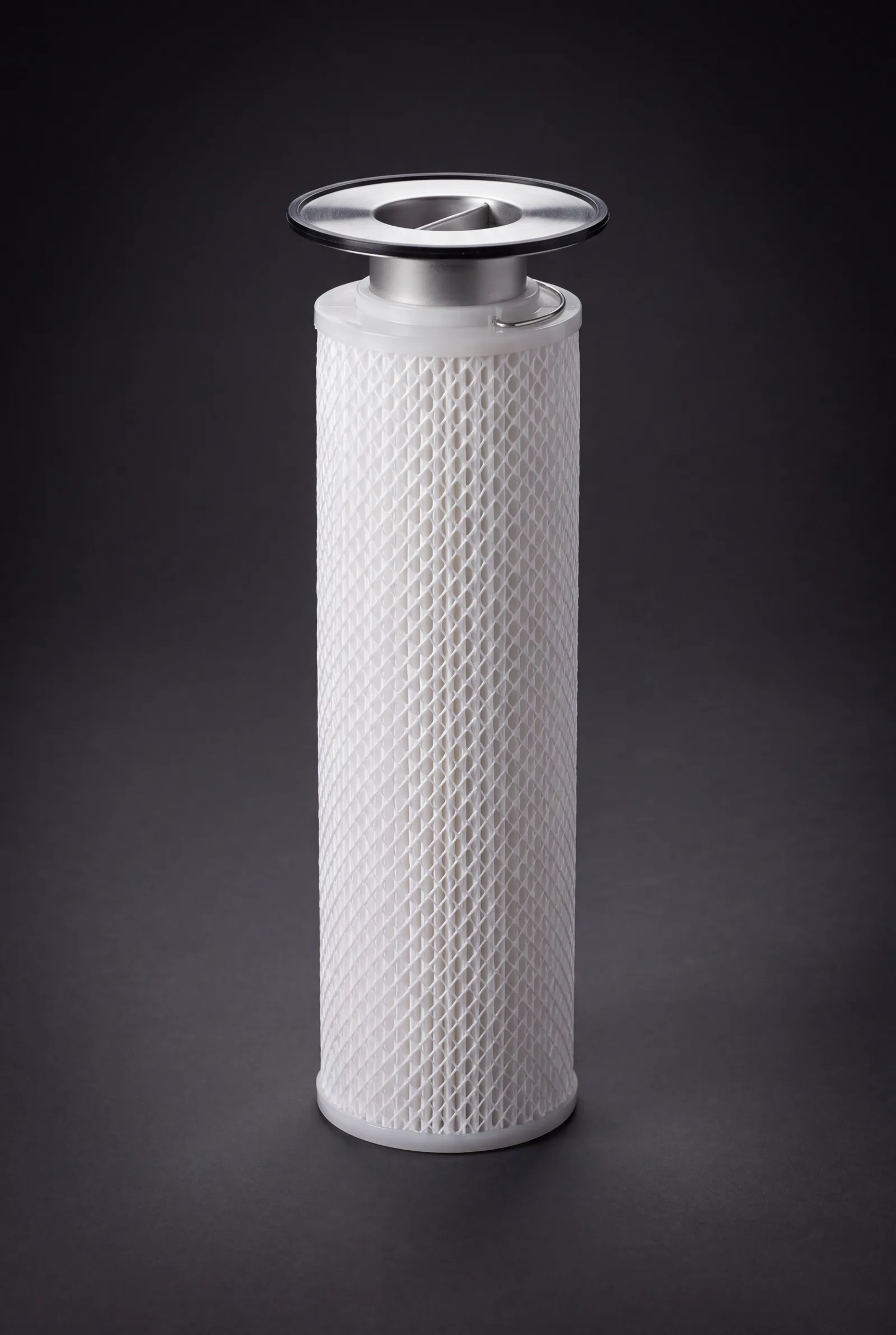 Pall Marksman compatible high-flow pleated replacement filter cartridge, long polypropylene element with diamond support mesh – R+F FilterElements