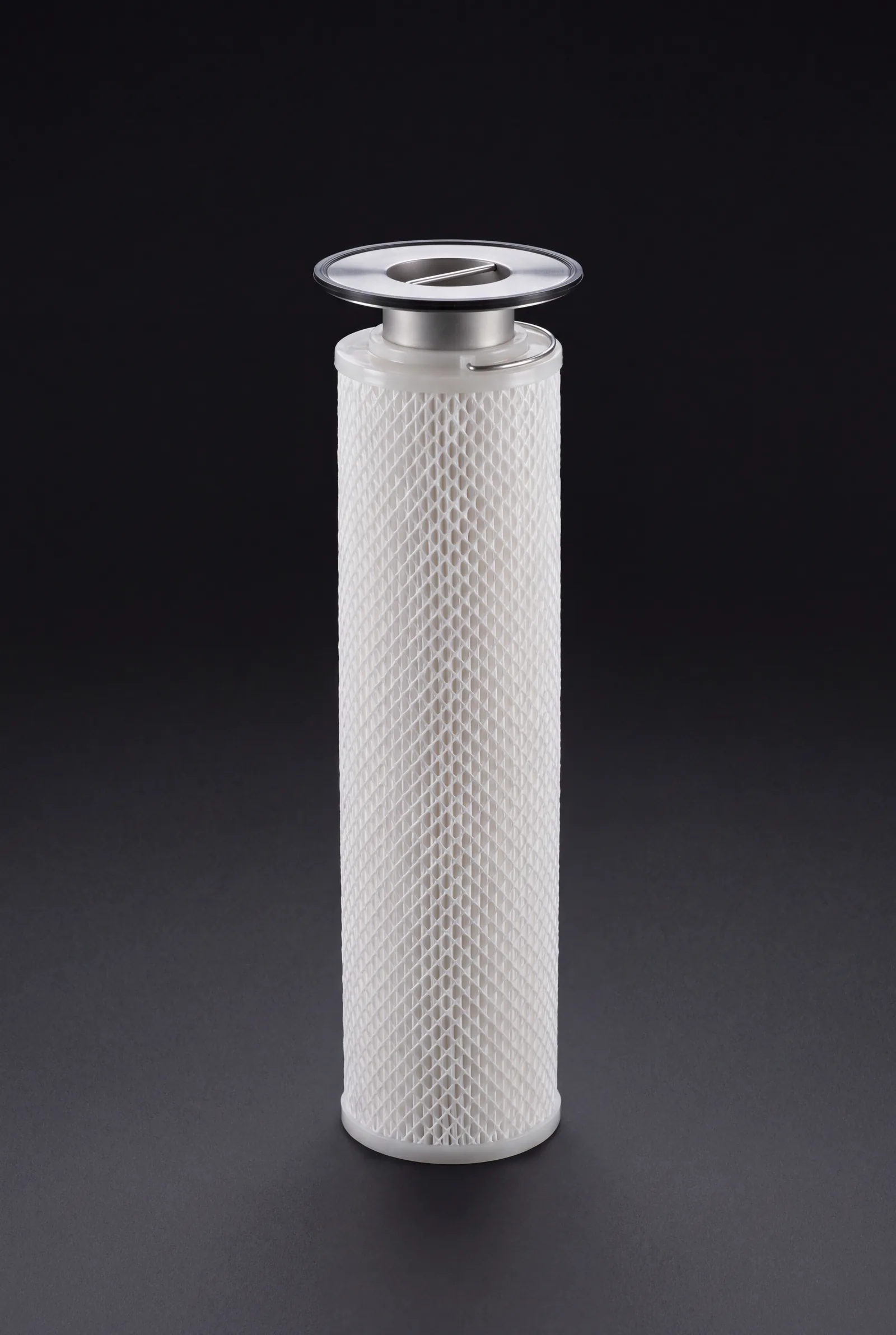 Pall Marksman compatible high-flow pleated replacement filter cartridge with SOE bayonet stainless-steel end cap – R+F FilterElements