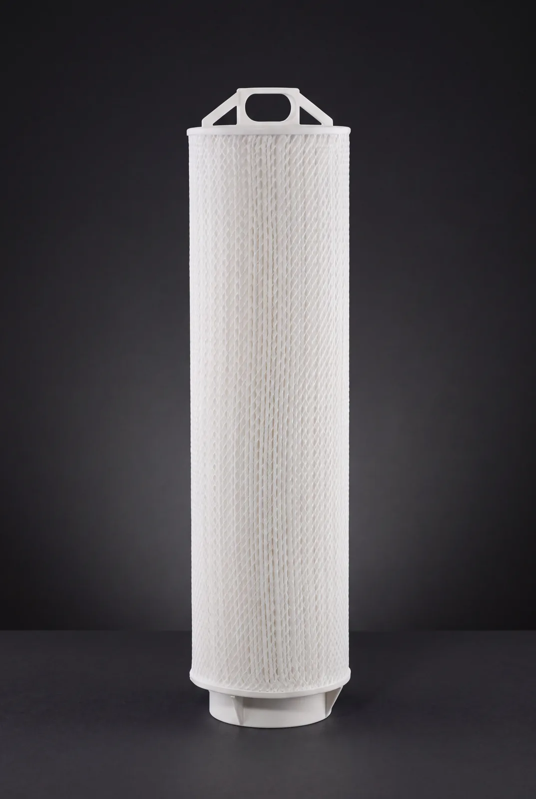 Parker MegaFlow high-flow replacement filter cartridge — pleated element with bail handle, alternative to Parker MCN/MCA series